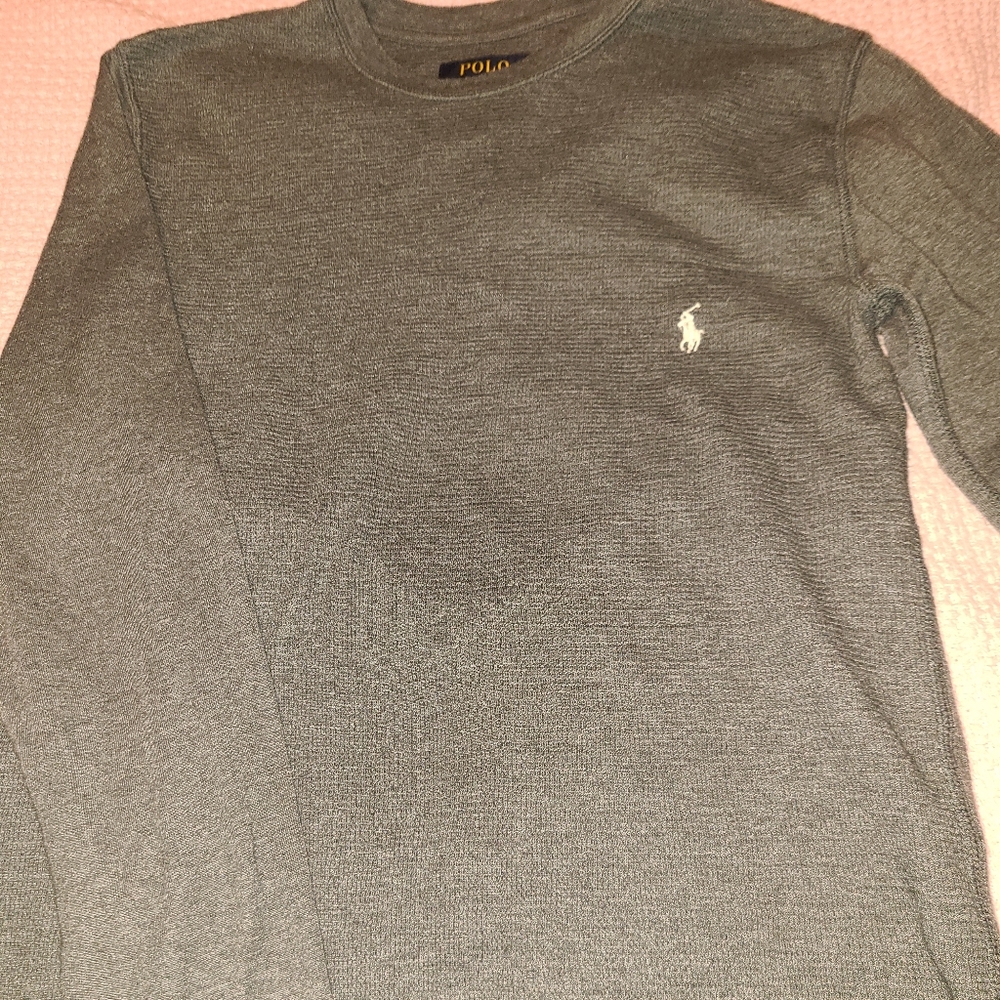 Men's Thermal Ralph Lauren long sleeve shirt Size Small